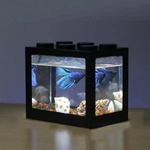 aquariums mini aquarium led light lamp clear fish tank box betta feed office deskdecor
aquariums mini aquarium led light lamp clear fish tank box betta feed office deskdecor