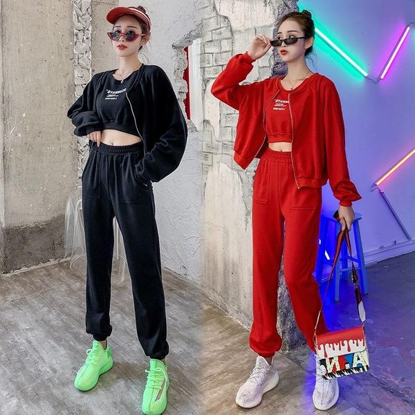 autumn tracksuits long sleeve letter print bomber jacket + vest + pants suits for women 3 piece set female sporting suit outfits, White
autumn tracksuits long sleeve letter print bomber jacket + vest + pants suits for women 3 piece set female sporting suit outfits, White