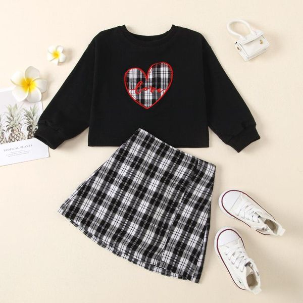 focusnorm 2-8y infant kids girls clothes sets love heart plaid print long sleeve sweatshirt pleated skirt, White
focusnorm 2-8y infant kids girls clothes sets love heart plaid print long sleeve sweatshirt pleated skirt, White