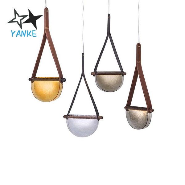 pendant lamps nordic style leather handmade glass chandelier creative dining room living decorative lamp bedroom bedside corridor pendent
pendant lamps nordic style leather handmade glass chandelier creative dining room living decorative lamp bedroom bedside corridor pendent