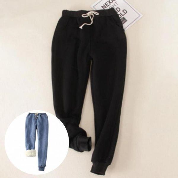 women's pants & capris casual sweatpants loose autumn winter faux cashmere lace-up women trousers, Black;white
women's pants & capris casual sweatpants loose autumn winter faux cashmere lace-up women trousers, Black;white