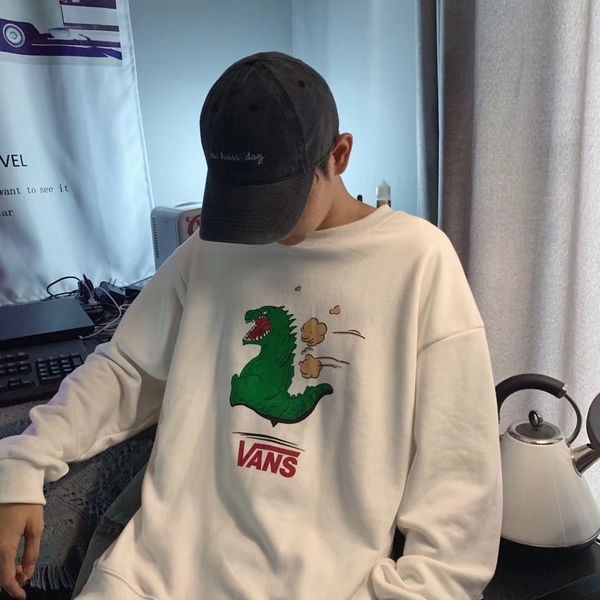 21s autumn new and winter off thewall cartoon rampant dinosaur leisure 100 tstyleer men's women's plush sweater, Black
21s autumn new and winter off thewall cartoon rampant dinosaur leisure 100 tstyleer men's women's plush sweater, Black