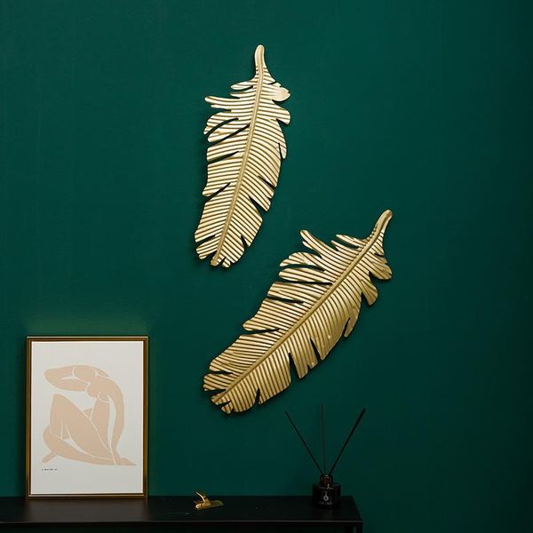 decorative objects & figurines nordic style golden leaf metal wall hanging home decoration wrought iron feather pendant for living room
decorative objects & figurines nordic style golden leaf metal wall hanging home decoration wrought iron feather pendant for living room