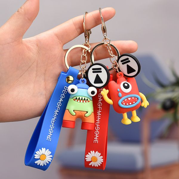 put the net red tide rainbow doll key chain creative bag pendant gifta1, Silver 
put the net red tide rainbow doll key chain creative bag pendant gifta1, Silver