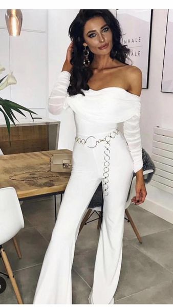 white bar long sleeved neck from rough rayon band jumpsuit monkey night party ihmq, Black
white bar long sleeved neck from rough rayon band jumpsuit monkey night party ihmq, Black