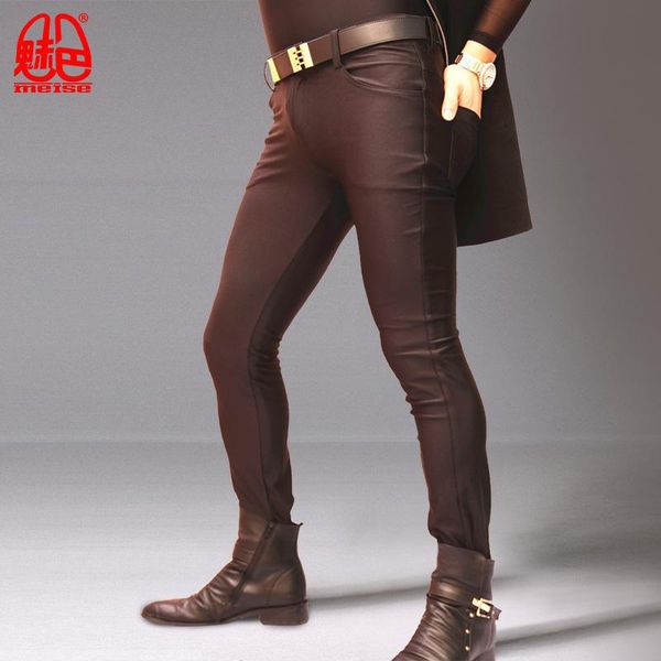 men's pants stylish men lycra high-strength tight-fitting pencil nightclub slim boots hair stylist tight leg quick-dry trousers, Black
men's pants stylish men lycra high-strength tight-fitting pencil nightclub slim boots hair stylist tight leg quick-dry trousers, Black