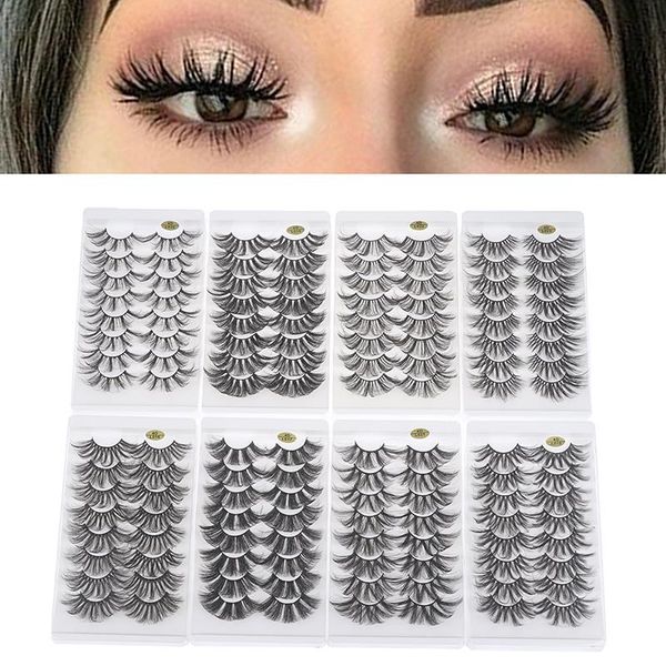 false eyelashes 8 pairs 25mm 4d mink thick dramatic wispies fluffy eyelash extension makeup volume handmade faux lashes 
false eyelashes 8 pairs 25mm 4d mink thick dramatic wispies fluffy eyelash extension makeup volume handmade faux lashes