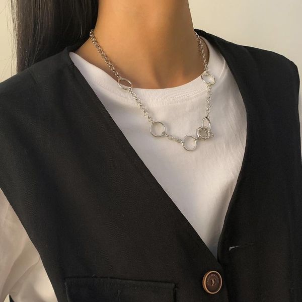 chains punk hiphop silver color iron chain necklace fashion geometric circle pendant for women gothic jewelry wholesale
chains punk hiphop silver color iron chain necklace fashion geometric circle pendant for women gothic jewelry wholesale