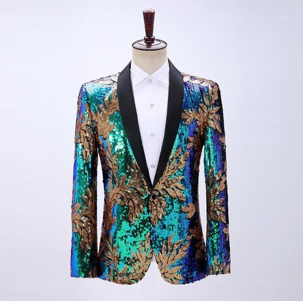 men's suits leaf color-changing sequined dress single green fruit collar suit spot dance casual color matching four seasons & blazers, White;black
men's suits leaf color-changing sequined dress single green fruit collar suit spot dance casual color matching four seasons & blazers, White;black