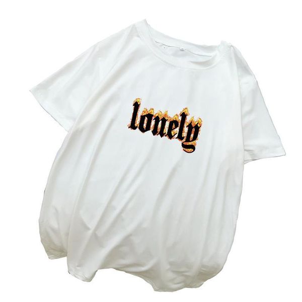 female t-shirt lonely frame letter printed t shirt women summer tumblr loose casual harajuku streetwear diy tee shirt femme, White
female t-shirt lonely frame letter printed t shirt women summer tumblr loose casual harajuku streetwear diy tee shirt femme, White