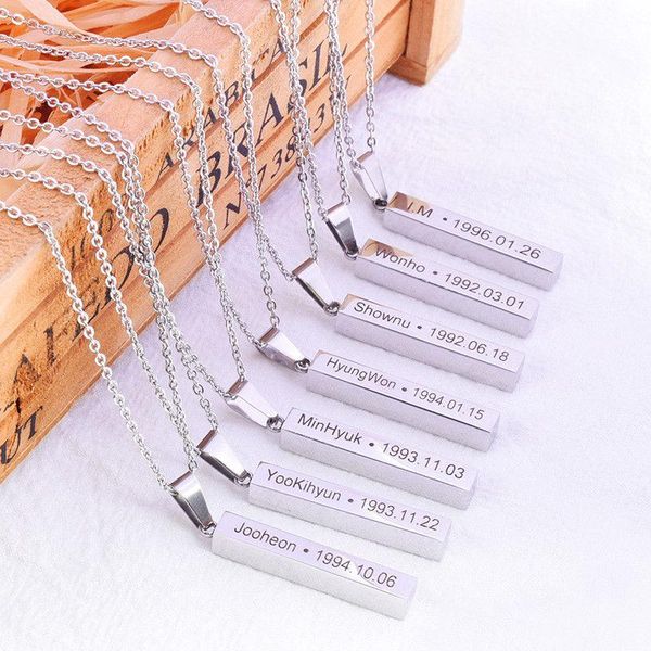 pendant necklaces 1pc kpop monsta x necklace for women and men shownu accessories pendants birthday collares jewelry, Silver
pendant necklaces 1pc kpop monsta x necklace for women and men shownu accessories pendants birthday collares jewelry, Silver