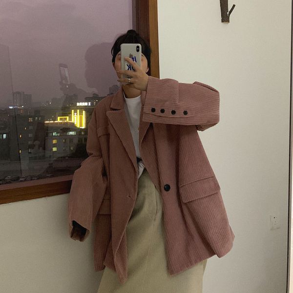 autumn women corduroy blazers casual loose women coat single button jackets vintage street korean female blazers coats outwears, Black;brown
autumn women corduroy blazers casual loose women coat single button jackets vintage street korean female blazers coats outwears, Black;brown