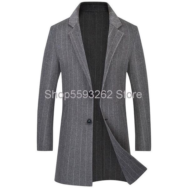 men's wool & blends 2021 medium and long double-sided woolen coat striped single-breasted running volume, Black
men's wool & blends 2021 medium and long double-sided woolen coat striped single-breasted running volume, Black