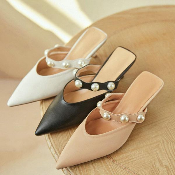 2021 new women slippers summer thin heels shoes woman genuine leather woman sandals pointed toe ladies slippers size34-43, Black
2021 new women slippers summer thin heels shoes woman genuine leather woman sandals pointed toe ladies slippers size34-43, Black