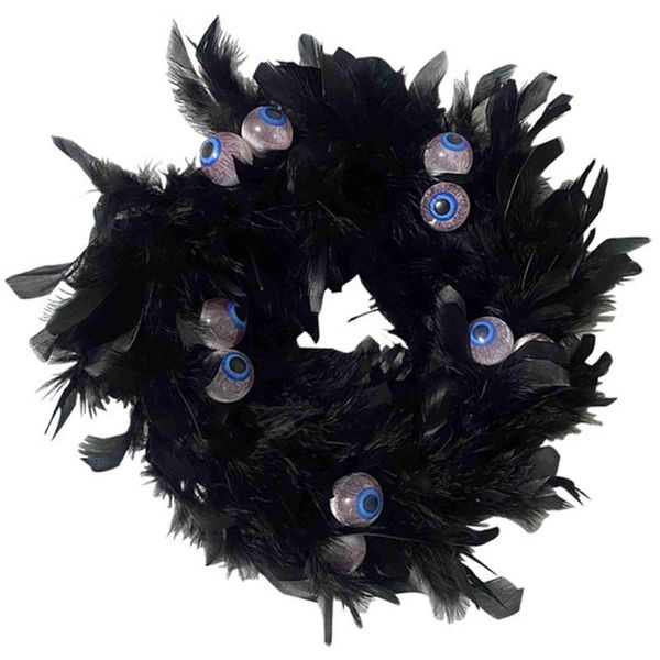 decorative flowers & wreaths halloween wreath black feather with eyes artificial door and window wall hanging decoration home
decorative flowers & wreaths halloween wreath black feather with eyes artificial door and window wall hanging decoration home