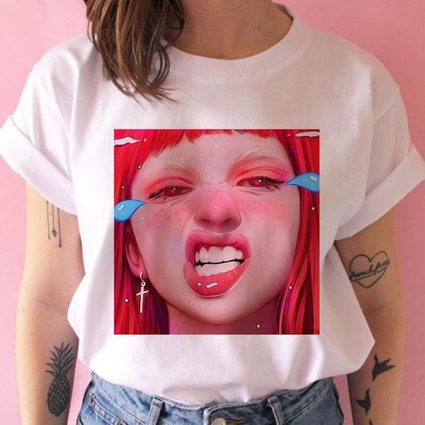 women clothing t-shirt 2021 new summer spoof funny fashion print kpop korean harajuku vintage streetwear personality female, White
women clothing t-shirt 2021 new summer spoof funny fashion print kpop korean harajuku vintage streetwear personality female, White