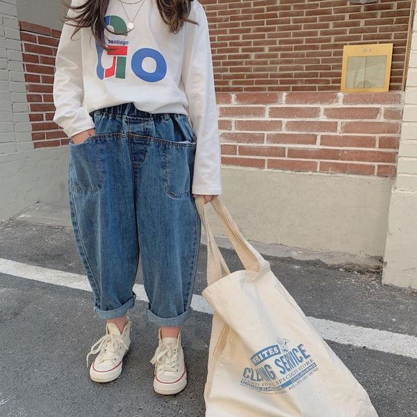 2021 new girls boys denim pants fashion spring kids jean pants girls clothes 1-6 years, Blue
2021 new girls boys denim pants fashion spring kids jean pants girls clothes 1-6 years, Blue