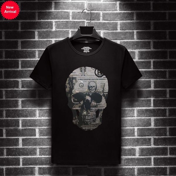 more size 7xl 2021 skull strass t shirt short mark man streetwear thin modal neck cotton tshirts 6657, White;black
more size 7xl 2021 skull strass t shirt short mark man streetwear thin modal neck cotton tshirts 6657, White;black