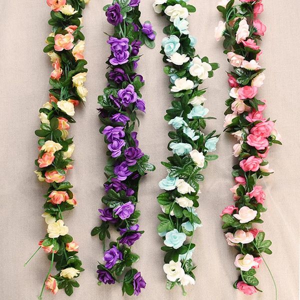 decorative flowers & wreaths 240cm artificial roses rattan ivy vine hanging garland for home greenery garden party wedding wall decor string
decorative flowers & wreaths 240cm artificial roses rattan ivy vine hanging garland for home greenery garden party wedding wall decor string