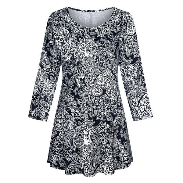 h40 ladies elegant vintage fashion blouses women casual floral print shirts 3 4 sleeves o neck tunic womens and blouses, White
h40 ladies elegant vintage fashion blouses women casual floral print shirts 3 4 sleeves o neck tunic womens and blouses, White