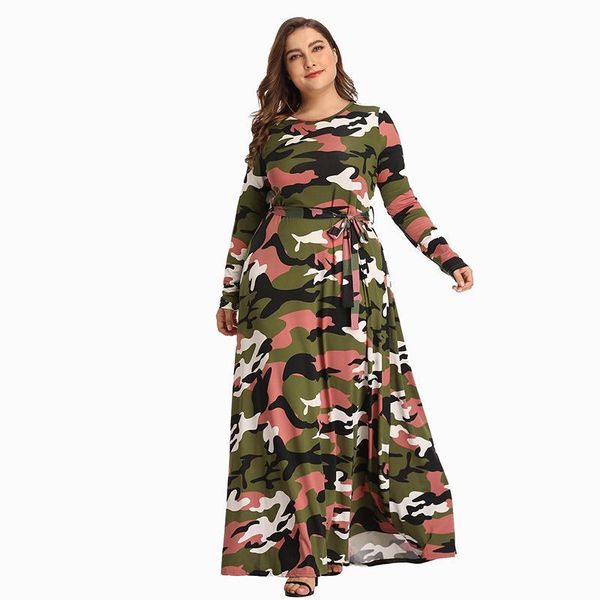casual dresses 2021 camouflage woman long maxi dress autumn sleeve 4xl plus size winter lace up print large party, Black;gray
casual dresses 2021 camouflage woman long maxi dress autumn sleeve 4xl plus size winter lace up print large party, Black;gray