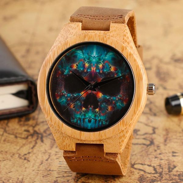 wristwatches fashion creative rock skull nature wood watches handmade steampunk quartz wrist watch genuine leather bamboo band wooden, Slivery;brown
wristwatches fashion creative rock skull nature wood watches handmade steampunk quartz wrist watch genuine leather bamboo band wooden, Slivery;brown