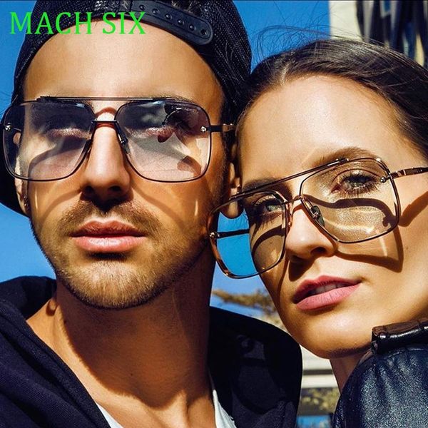 sunglasses fashion metal square double beam aviation for men/women classic mach six style gradient, White;black
sunglasses fashion metal square double beam aviation for men/women classic mach six style gradient, White;black