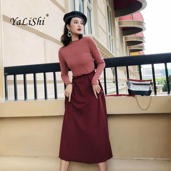 casual dresses plus size a-line dress 2021 autumn women red full sleeve o-neck ankle-length vintage elegant party ladies, Black;gray
casual dresses plus size a-line dress 2021 autumn women red full sleeve o-neck ankle-length vintage elegant party ladies, Black;gray