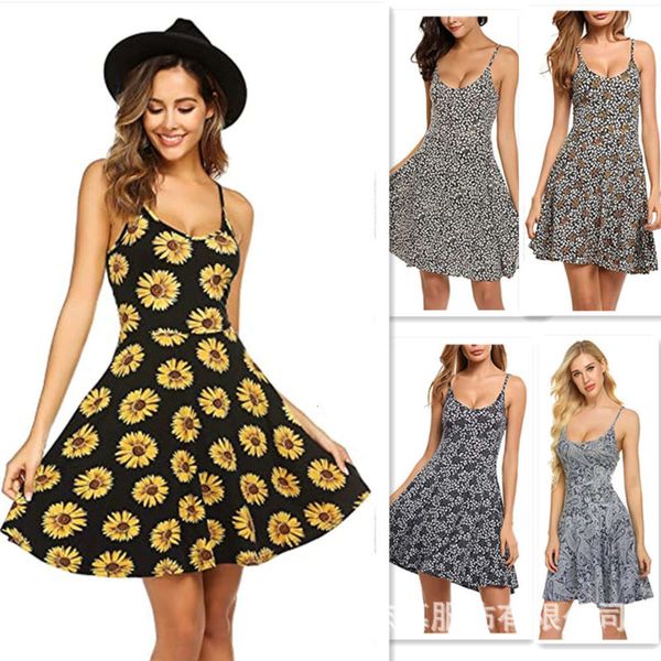 2021 spring and summer new women's adjustable drawstring printed swing dress, Gray
2021 spring and summer new women's adjustable drawstring printed swing dress, Gray