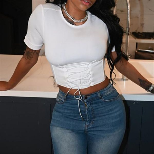 women's t-shirt ir-ckert 2021 summer streetwear bodycon black white o neck crop women fashion bandage tee t shirts casual corset fe
women's t-shirt ir-ckert 2021 summer streetwear bodycon black white o neck crop women fashion bandage tee t shirts casual corset fe