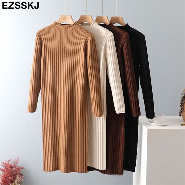 pure color thick dress warm autumn winter straight sweater women loose highneck midi female knit 211110, Black;gray
pure color thick dress warm autumn winter straight sweater women loose highneck midi female knit 211110, Black;gray