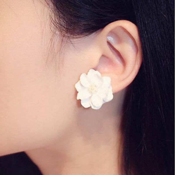 stud fashion big white flower pearl earrings for women girls elegant resin earring summer jewelry accessories brinco 2021 gifts, Golden;silver
stud fashion big white flower pearl earrings for women girls elegant resin earring summer jewelry accessories brinco 2021 gifts, Golden;silver