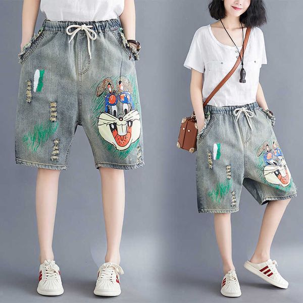 women's shorts women summer fashion korea style drawstring ripped vintage cartoon print oversized denim office lady casual 76vx, White;black
women's shorts women summer fashion korea style drawstring ripped vintage cartoon print oversized denim office lady casual 76vx, White;black
