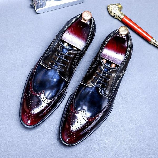 dress shoes men's casual leather business shoe british leisure glossy patent retro polished wear-resistant pointed, Black
dress shoes men's casual leather business shoe british leisure glossy patent retro polished wear-resistant pointed, Black