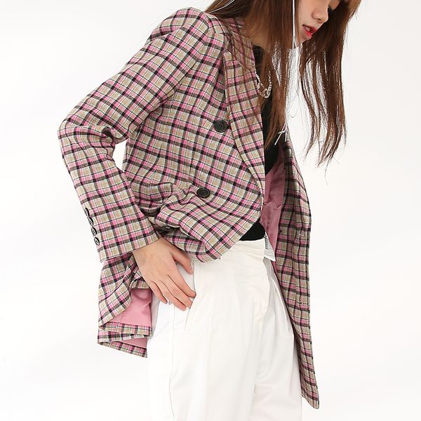 2021 autumn turn-down collar long-sleeved blazer single breasted loose striped minimalist suit ladies office coat plaid, Black;brown
2021 autumn turn-down collar long-sleeved blazer single breasted loose striped minimalist suit ladies office coat plaid, Black;brown
