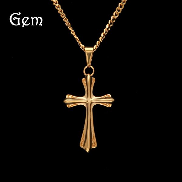 stainless steel color preserving hip hop men's stainless steel cross pendant, Silver
stainless steel color preserving hip hop men's stainless steel cross pendant, Silver