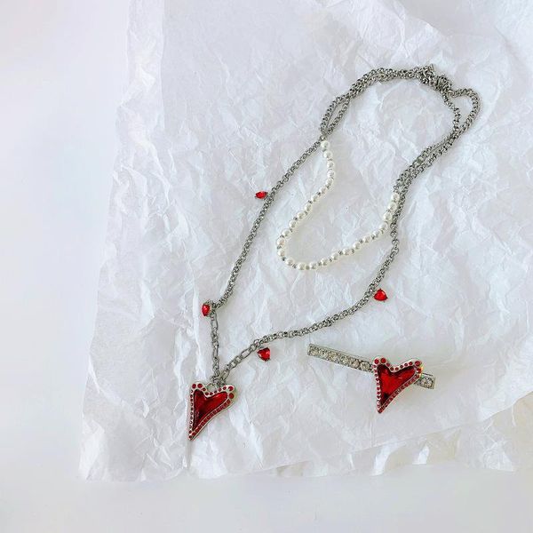 pendant necklaces lovoacc fashion red color shiny rhinestone love heart necklace for women ladies simulation pearl beaded jewelry, Silver
pendant necklaces lovoacc fashion red color shiny rhinestone love heart necklace for women ladies simulation pearl beaded jewelry, Silver