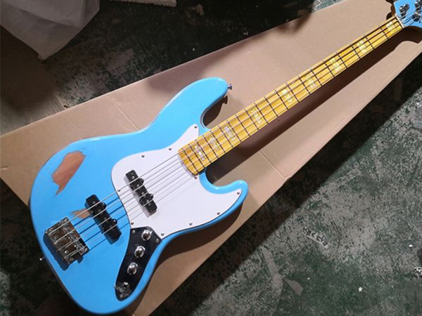 jaz blue bass guitar distressed basswood body yellow maple wood maple fingerboard fixed bridge
jaz blue bass guitar distressed basswood body yellow maple wood maple fingerboard fixed bridge