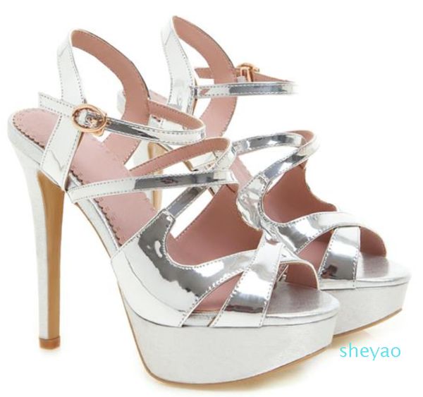 big small size 33 to 40 41 42 43 gold silver platform high heels bride wedding shoes luxury women designer open toe heels 4243, Black
big small size 33 to 40 41 42 43 gold silver platform high heels bride wedding shoes luxury women designer open toe heels 4243, Black