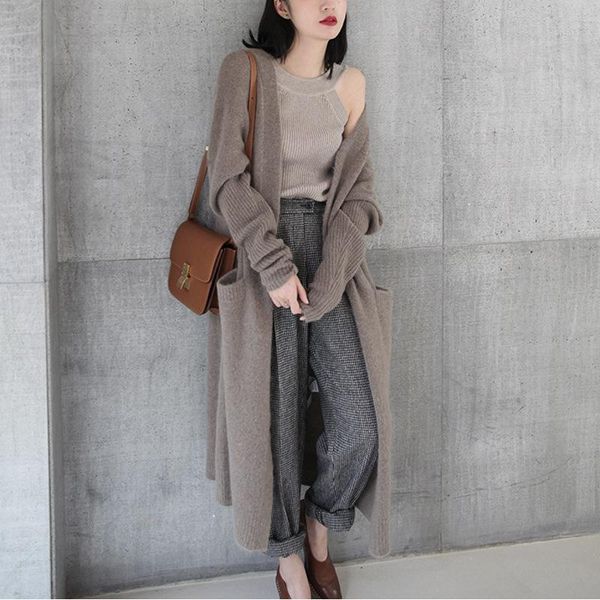 women's knits & tees fashion cardigan spring and autumn 2021 long bat shirt loose long-sleeved casual comfortable sweater coat, White
women's knits & tees fashion cardigan spring and autumn 2021 long bat shirt loose long-sleeved casual comfortable sweater coat, White
