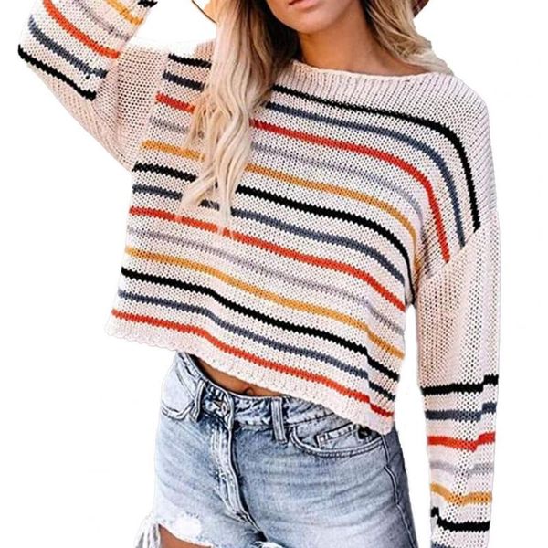 women's sweaters oversize women knitted sweater loose off shoulder stripe boat neck knitwear jumpers for sweatercoat pullover, White;black
women's sweaters oversize women knitted sweater loose off shoulder stripe boat neck knitwear jumpers for sweatercoat pullover, White;black