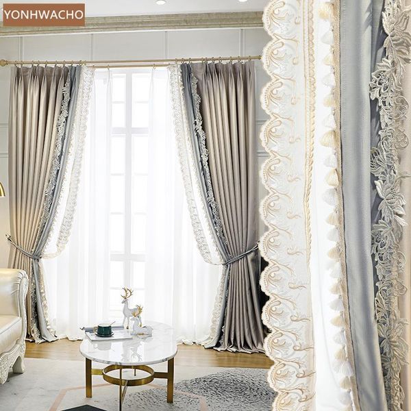 curtain & drapes custom villa french imitation silk precision fabrics luxury lace romantic cloth blackout tulle panel c721
curtain & drapes custom villa french imitation silk precision fabrics luxury lace romantic cloth blackout tulle panel c721