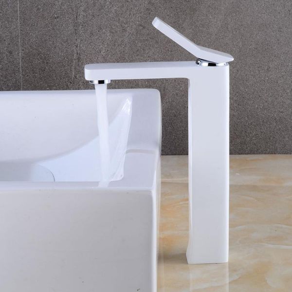 bathroom sink faucets white and chrome single handle cold switch water mixer taps wash basin deck mounted
bathroom sink faucets white and chrome single handle cold switch water mixer taps wash basin deck mounted