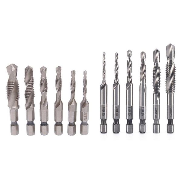 hand tools 6pcs hexagon shank anti-rust tap drill bits screw thread metric for drilling tapping machine compound
hand tools 6pcs hexagon shank anti-rust tap drill bits screw thread metric for drilling tapping machine compound