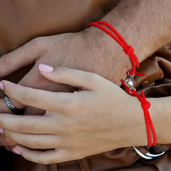 link, chain attractive heart love beads charm bracelets forwomen men, length adjustable rope couples bff wristband,casual gift jewelry, Black
link, chain attractive heart love beads charm bracelets forwomen men, length adjustable rope couples bff wristband,casual gift jewelry, Black