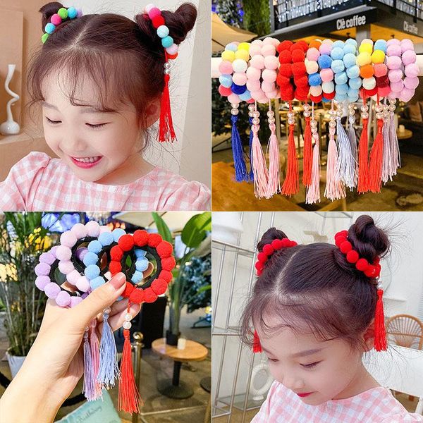 hair accessories 2pcs balls tassel elastic bands for girls updo ponytail holder scrunchies baby kids pompom rubber band, Slivery;white
hair accessories 2pcs balls tassel elastic bands for girls updo ponytail holder scrunchies baby kids pompom rubber band, Slivery;white