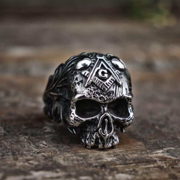 Cluster Rings Vintage Vine Free-Mason Masonic Skull Men Freemasons Biker 316L Stainless Steel Ring, Golden;silver
Cluster Rings Vintage Vine Free-Mason Masonic Skull Men Freemasons Biker 316L Stainless Steel Ring, Golden;silver