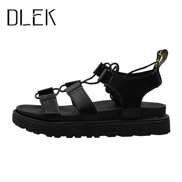 sandals dlek women's rome style summer female fashion lace-up comfortable non-slip shoes woman ope toe casual sandal, Black
sandals dlek women's rome style summer female fashion lace-up comfortable non-slip shoes woman ope toe casual sandal, Black