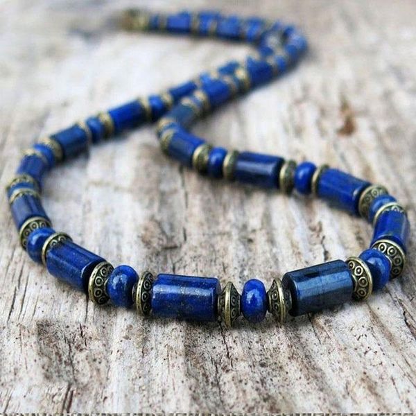 chokers men's lapis lazuli necklace, mens beaded choker jewelry, Golden;silver
chokers men's lapis lazuli necklace, mens beaded choker jewelry, Golden;silver