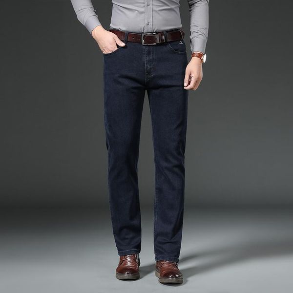 men's jeans 2021 brandjeans straight fit men autumn and winter business casual stretch denim trousers, Blue
men's jeans 2021 brandjeans straight fit men autumn and winter business casual stretch denim trousers, Blue